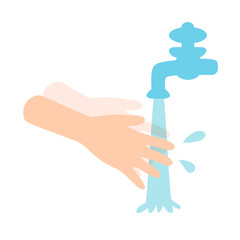 Vector Illustration For Proper Hand Wash Procedures
