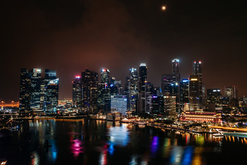 Obraz na płótnie Canvas Singapore at Night