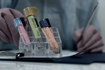Fototapeta premium Concept of coronavirus quarantine. MERS-Cov. Novel coronavirus (2019-nCoV).
