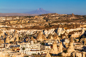 Picturesque panoramic landscape view on Goreme national park. Turkey.