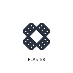 Plaster icon. Simple medicine element illustration.