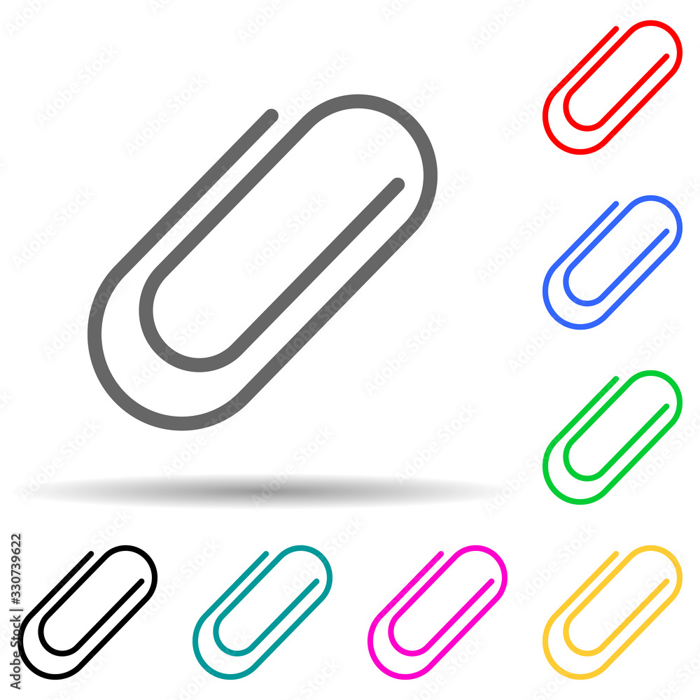 Poster financial communication of people multi color style icon. simple thin line, outline vector of web ic