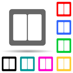 traffic light multi color style icon. Simple thin line, outline vector of web icons for ui and ux, website or mobile application