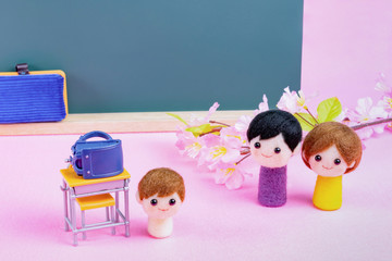 入学イメージ　小学1年生　春イメージ