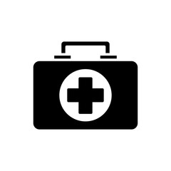 Medical bag icon vector