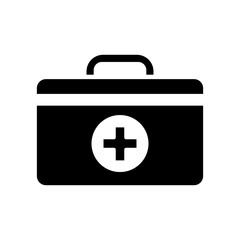 Medical bag icon vector