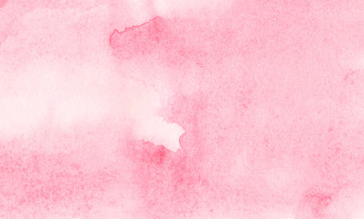 Romantic watercolor painted magenta canvas for splash design, invitation background, vintage template. Light pink color ink effect gradient on textured paper