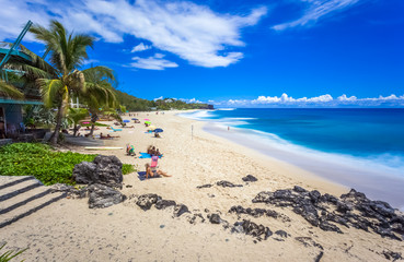 beach and sea, Boucan Canot, Reunion island 