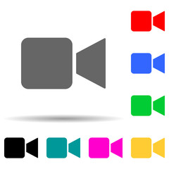 camera multi color style icon. Simple thin line, outline vector of web icons for ui and ux, website or mobile application