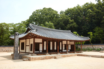 Fototapeta na wymiar Jangneung Royal Tomb in Gimpo-si, South Korea. Royal Tombs of the Joseon Dynasty is a UNESCO World Heritage Site.