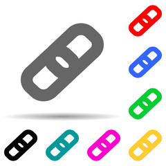 attach sign multi color style icon. Simple thin line, outline vector of web icons for ui and ux, website or mobile application