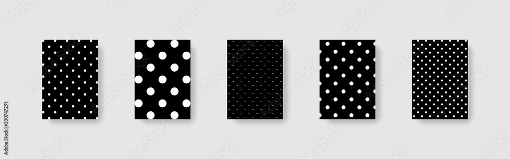 Poster dots background. template mockups dots background. polka style. cover for design. abstract backgroun