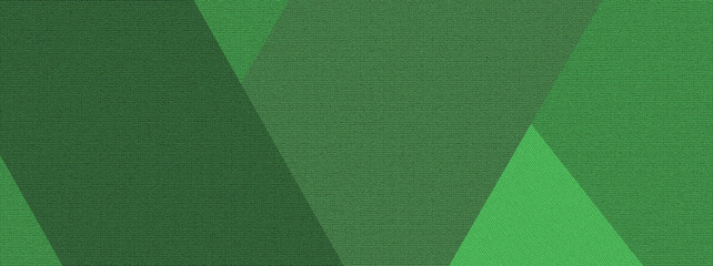 Abstract geometric green banner concept illustration