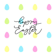 Happy Easter vector egg doodle holiday design