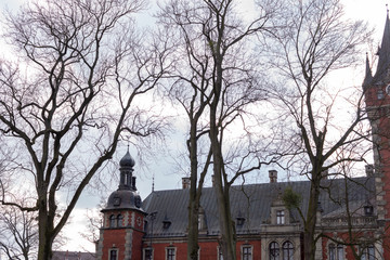 Pławniowice Poland 08 march 2020 . The palace and park complex in Pławniowice