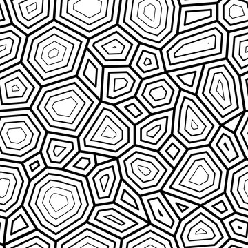 Seamless pattern, ornate turtle shell pattern. vector seamless pattern with hand drawn doodle turtle shell.Vector stock illustration, EPS10