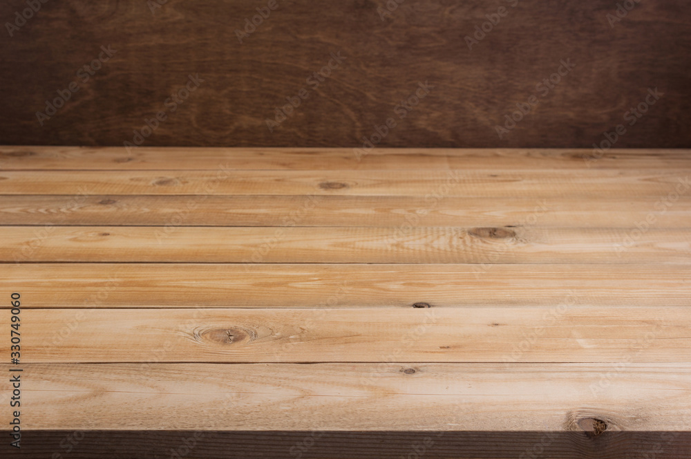 Poster wooden plank board background as texture surface