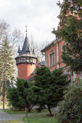 Pławniowice Poland 08 march 2020 . The palace and park complex in Pławniowice