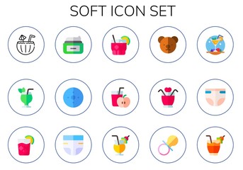 Modern Simple Set of soft Vector flat Icons