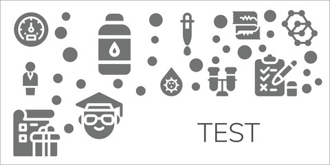 test icon set