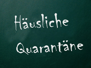 Fototapeta premium Häusliche Quarantäne Coronavirus
