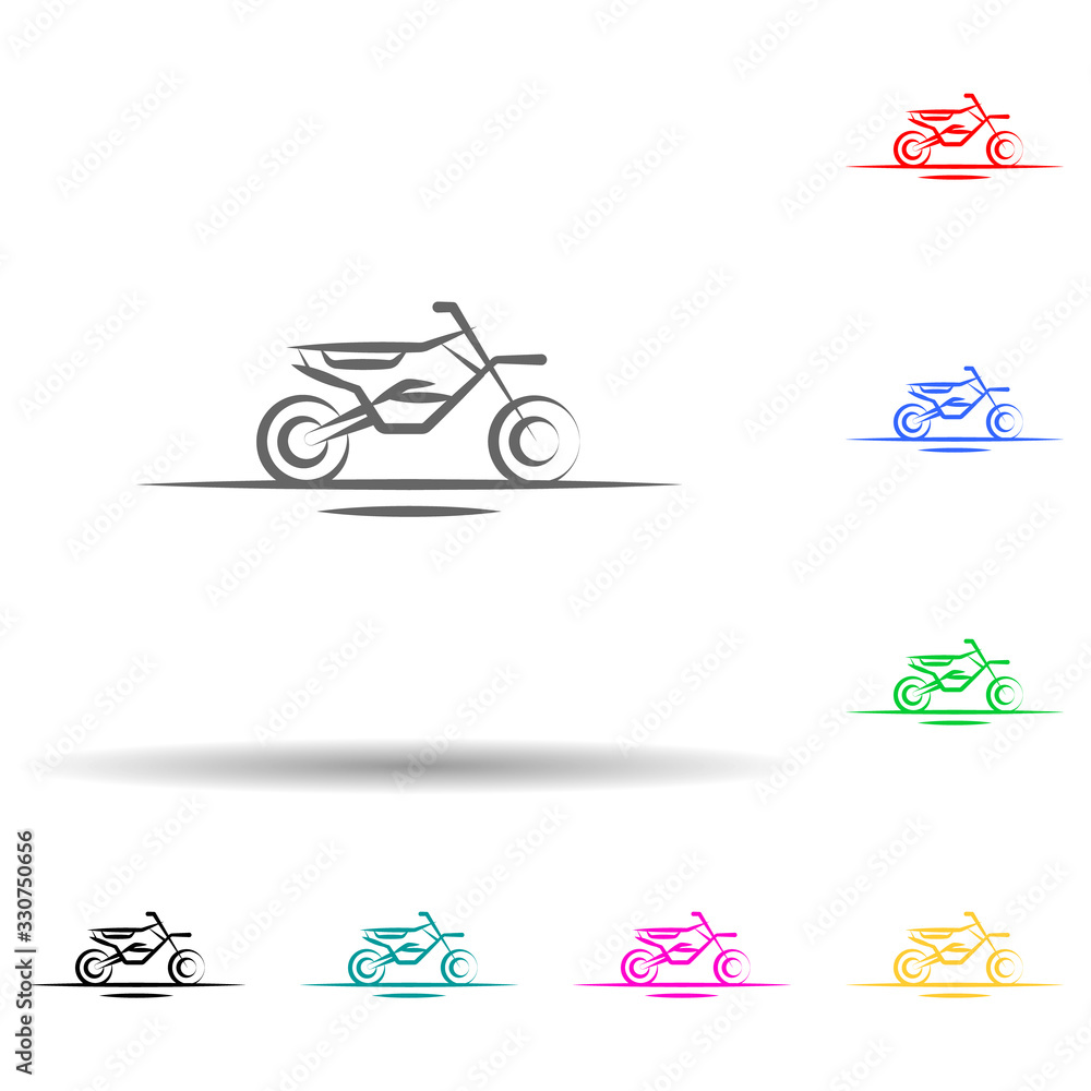 Aufkleber motocross, desert multi color set icon. simple thin line, outline vector of desert icons for ui and 