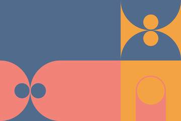 Repetitive Abstract Vector Pattern Design