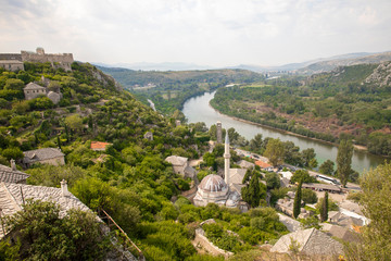Ottoman town near Mostar Pocitel Town, Bosnia and Herzegovia