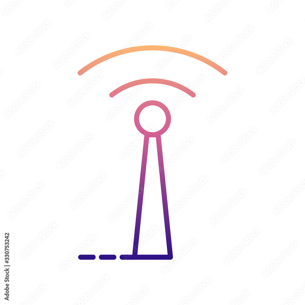 Poster antenna nolan icon. simple thin line, outline vector of drones icons for ui and ux, website or mobil