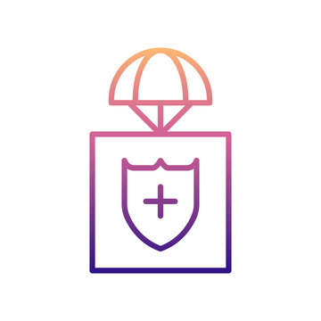 recommend clip art: parachuting nolan icon. Simple thin line, outline vector of Drones icons for ui and ux, website or mobile application