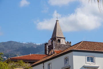 Fototapeta na wymiar Cathedral of Funchal City on Island of Madeira