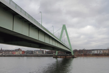 St. Severin Bridge (Severinsbrücke). Cologne, Germany