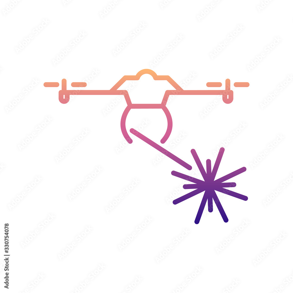 Poster military drone nolan icon. simple thin line, outline vector of drones icons for ui and ux, website o