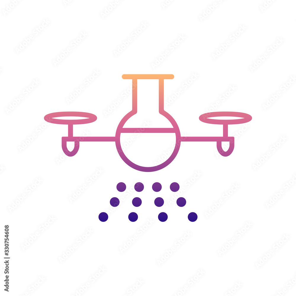 Poster laboratory drone nolan icon. simple thin line, outline vector of drones icons for ui and ux, website