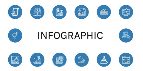 infographic simple icons set