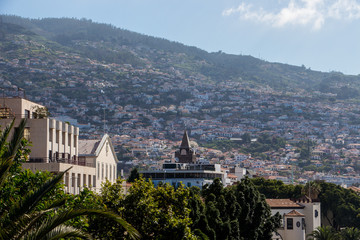 Fototapeta na wymiar Panorama of Funchal City on Island of Madeira
