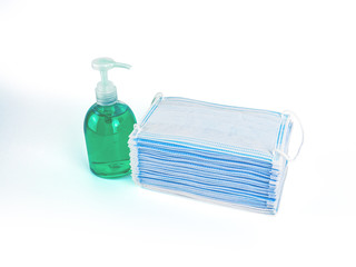 Sanitary masks and Alcohol hand washing gels