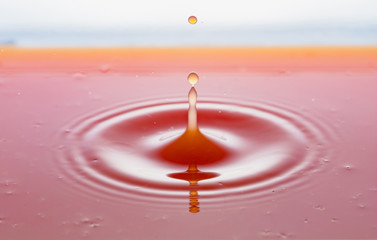 rippling after a few drops of grapefruit juice.