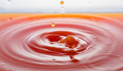 rippling after a few drops of grapefruit juice.