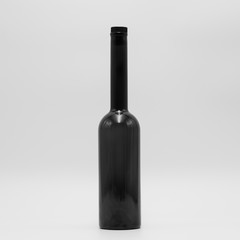 bottle of red wine isolated on white background