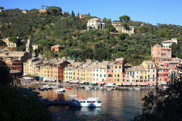 Obraz premium Portofino (GE), Italy - June 01, 2017: Portofino, Genova, Liguria, Italy