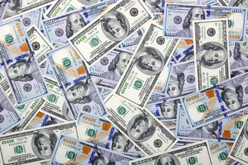 Money background of dollar banknotes