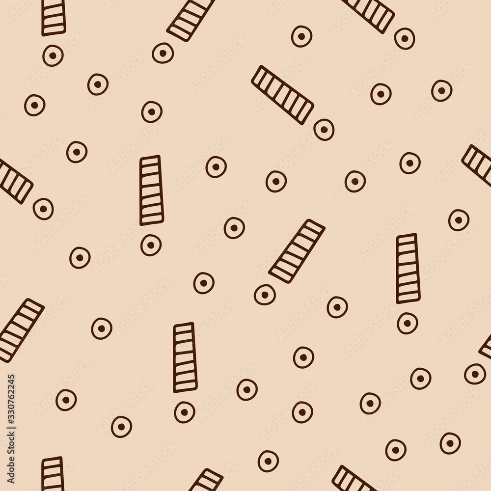 Poster exclamation mark seamless pattern. hand drawn vector elements.vector sketch question marks backgroun