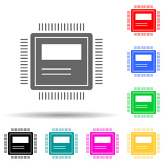 computer hardware multi color style icon. Simple glyph, flat vector of web development icons for ui and ux, website or mobile application