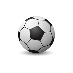 Obraz premium Soccer ball. Isolated on white background. Vector illustration.