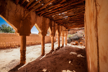 Traditional Old Arabian House abandoned or mud-brick house, the town of 