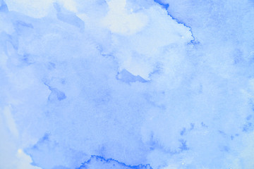 Naklejka premium Watercolor stains on white paper ink texture