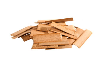 firewood isolated on white background