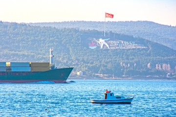 Canakkale, Turkey - 02-19-2020. Canakkale impassable article ... On March 18, 1915, the Turkish...