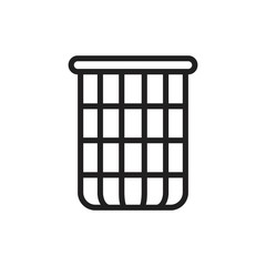 Bin Vector icon template black color editable. Bin Vector icon symbol Flat vector illustration for graphic and web design.